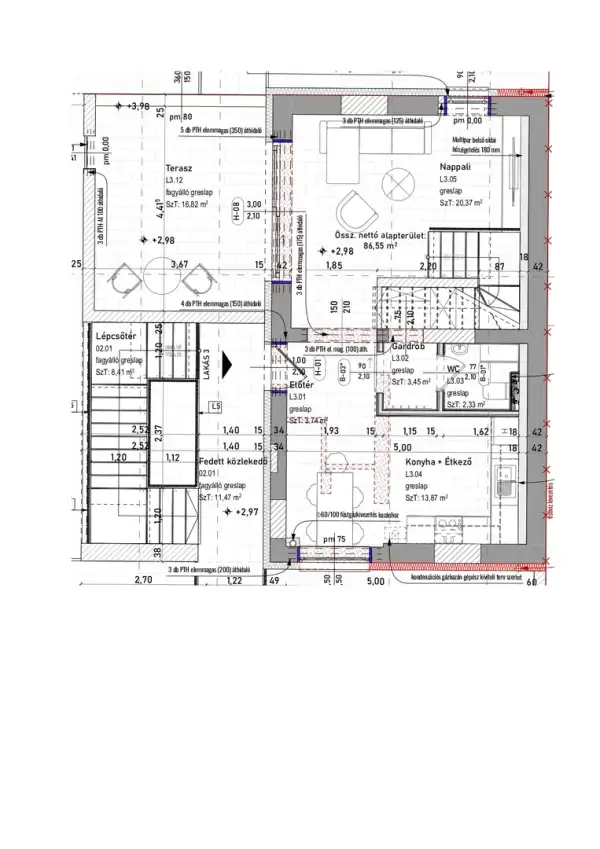 Eladó új építésű téglalakás, Pécs 3 szoba 86 m² 124.6 M Ft